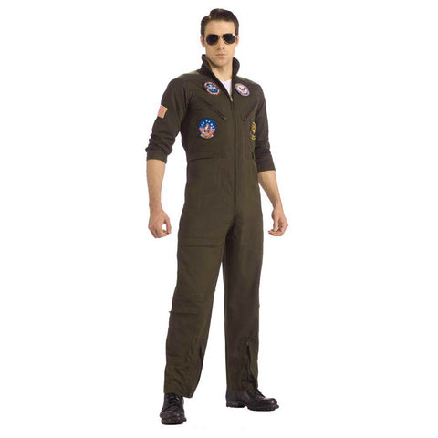 Top Gun Flight Suit Men's Licensed Costume